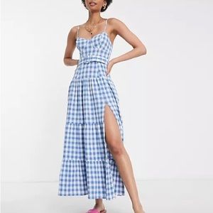 ASOS belted gingham dress